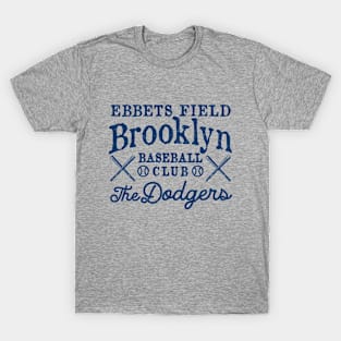 Brooklyn Dodgers Retro Type Design 2 by Buck Tee T-Shirt